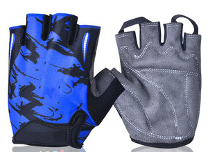 Gants de moto de course à doigts courts de super qualité Gants d'équitation de vélo respirants Broderie personnalisée Protection du sport en cuir - Product Image 4