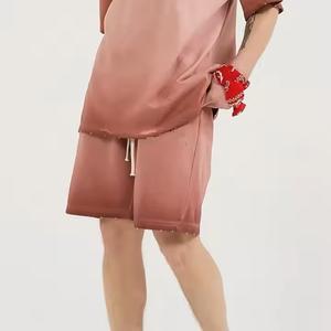 กางเกงขาสั้นผู้ชายผ้าฝ้าย100% แห้งเร็วระบายอากาศได้ดีขนาดสีทึบขายส่งโลโก้ตามสั่ง - Product Image 6