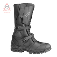 Botas de Invierno de Media Caña para Motociclismo y Aventura, con Cierre de Cremallera, para Hombre y Mujer, Parte Superior de PU, Suela de Goma Resistente, para Primavera, Verano y Otoño