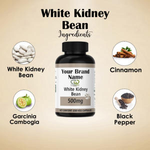 แคปซูลสมุนไพรถั่วขาว500มก. ออร์แกนิกไม่เหมาะสำหรับหญิงตั้งครรภ์สำหรับผู้ใหญ่ - Product Image 4