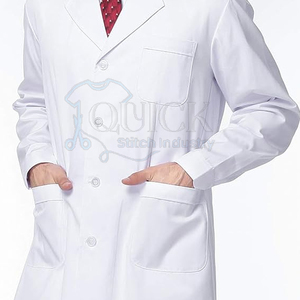 Vente en gros 100% coton blouse de laboratoire blanche de haute qualité pour hommes uniformes de laboratoire en vrac quantité vêtements d'hôpitaux - Product Image 5