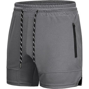 Top qualité Shorts de course hommes personnalisé 100% coton Gym taille haute tricoté imprimé 5 pouces course courte Shorts athlétiques pour hommes - Product Image 4