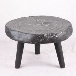 Table basse en bois pétrifié naturel écologique artisanale - Meubles de salon modernes - Product Image 3