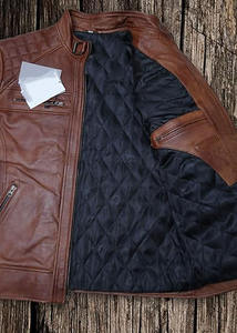 Chaqueta de motorista de cuero de invierno de secado rápido para motocicleta transpirable de fabricación profesional para hombre chaqueta de cuero de Boomletcorp. - Product Image 5