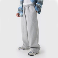 Meilleure qualité Streetwear noir 400 GSM polaire hommes coupe décontractée Double ceinture pantalon hommes Double taille pantalons de survêtement
