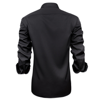 Chemises d'affaires en satin 100 % coton pour hommes, chemises décontractées de haute qualité, sans col, avec poche, respirantes, 220g, vente en gros