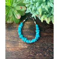 Bracelet manchette en argent sterling 925 et turquoise Kingman, artisanal Navajo, fait main, vente en gros, ethnique, pour fiançailles, mariage, anniversaire