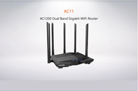 Tenda AC11 AC1200 routeur WIFI routeur sans fil Gigabit 2.4G 5GHz double bande MU MIMO 5 antennes amplificateur de Signal de formation de faisceau