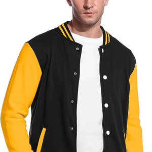 Chaquetas universitarias con letras al por mayor | Marca escolar personalizada | Prendas de abrigo duraderas con parches | Fabricante OEM directo - Product Image 1