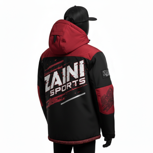 Veste Softshell pour homme, Softshell premium en polyester et élasthanne, panneau en polaire chaud, construction personnalisée, logo personnalisé, veste softshell pour homme - Product Image 6