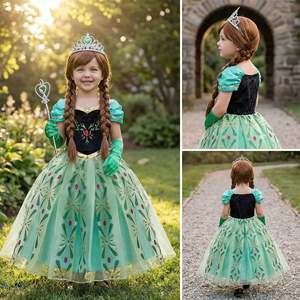 Robe de cosplay Anna Reine des Neiges, costume élégant pour les fans de cosplay - Product Image 2