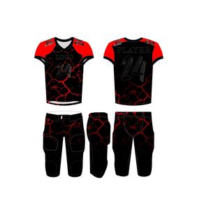 Beste Nieuwste Amerikaanse Voetbal Uniform Stijl 2-delige Set Ademende Sportkleding Inclusief Truien Plus Maat Opties - Product Image 3