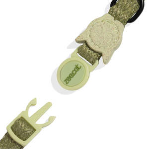Collier pour chien en silicone moderne et élégant, imperméable, à libération rapide, personnalisable, avec fonction de sécurité, motif mousse uni - Product Image 4