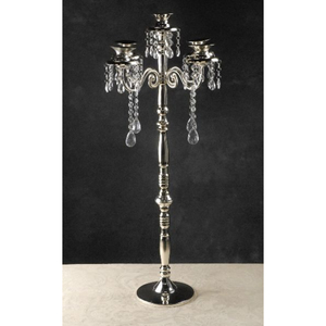 Unique Design Creative Art Metal Candelabra Brown Color Rustic Design Wedding Centerpiece Tabletop Decoration Candlestick Holder - Product Image 2