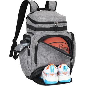 Wholesale OEM ODM Large Basketball <b>Backpack</b> with Ball & Shoe Compartments Zipper Closure Polyester Unisex Multi-Sport Design - Product Image 1