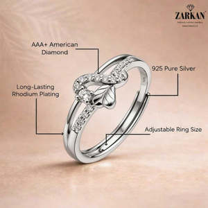 Anillo Zarkan de Plata de Ley con Diseño Animal, Bañado en Rodio, con Granate y Ópalo Corte Pera, para Uso Diario - Product Image 5