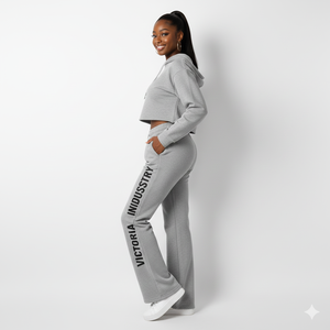 Casual Breathable Warm High Street Straight Leg Sweatpants for Women Mid Waist Drawstring Closure Yoga Lounge Pants Adult - Product Image 1