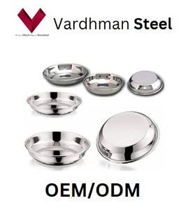 Assiettes et bols en acier inoxydable, design tendance, prix abordable, articles les plus vendus en 2025, pour les fêtes de Noël et les événements - Product Image 4