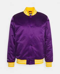 แจ็คเก็ตเบสบอลแบบกลับด้านได้ ผ้าซาติน ปักลาย กันน้ำ สำหรับผู้ชาย - Product Image 4