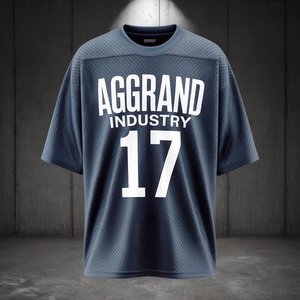 Camiseta Deportiva de Fútbol para Hombre, Talla Grande, Manga Corta, Estampada, Tejida, Transpirable, Estilo Urbano - Product Image 3