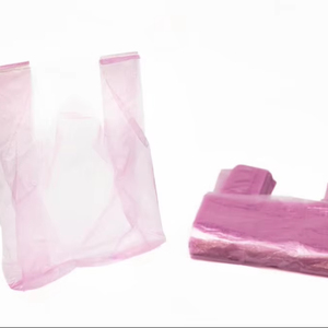 Gracias camiseta Bolsas de compras de plástico Biodegradable PE PET Bolsas de comestibles exportación para negocios - Product Image 1