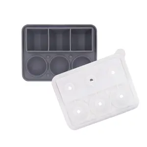 Single Hole Silicone Ice Ball Maker Easy To Demold Silicone Ice Moulds Whiskey Wine Cocktail Ice Cube Tools DIY