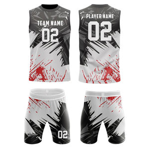 Ensembles de maillots et shorts de flag football personnalisables avec numéro et nom du joueur, 100 % polyester, respirants, séchage rapide, grandes tailles - Product Image 2