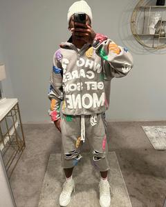 Survêtement à coupe ample et à imprimé bouffant pour hommes de qualité supérieure Nouveau design Meilleur fabricant Vêtements d'extérieur à la mode pour hommes Ensemble de vêtements de conception personnalisée - Product Image 4