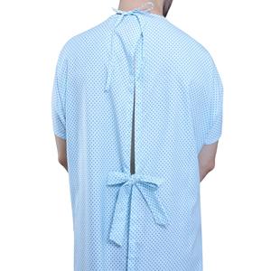 Robe médicale pour patient en tissu denim, usage hospitalier, unisexe - Product Image 2