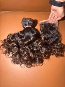 มัดผมมนุษย์แบบไม่ผ่านกระบวนการผมธรรมชาติแบบดิบมัดผมอินเดีย - Product Image 4