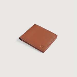 Voren Genuine Leather Bi-fold <b>Wallet</b> Handmade Crazy Horse Leather with Fur Slim <b>Card</b> Holder Design Open Closure Type Brown Color - Product Image 3