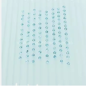 พลอยบุษราคัมสีฟ้าท้องฟ้าเจียระไนแบบเหลี่ยมเพชรพลอยหลวมขนาด1.75มม. - Product Image 3