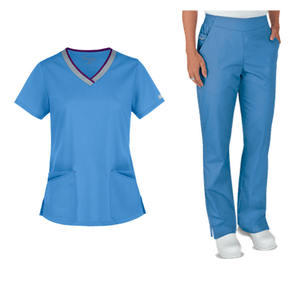 Soins infirmiers médicaux personnalisés en gros Scrubs uniformes hospitaliers pour infirmières ensembles de gommage confortables pour infirmière - Product Image 4