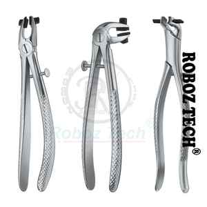 CROWN TRIAL FORCEPS Instrument dentaire manuel avec mâchoires en silicone pour l'enlèvement de la couronne d'essai et le levage supérieur - Product Image 3
