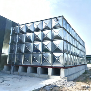 Torre de tanque de agua de acero galvanizado modular Sistema de almacenamiento de agua superior cuadrado rectangular seccional - Product Image 1