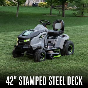 Cortacéspedes eléctricos Power+ originales, completamente nuevos, con plataforma de corte de 42 pulgadas, tractor inalámbrico, incluye 6 baterías de 56V 6.0Ah TR4204 - Listo para enviar - Product Image 3