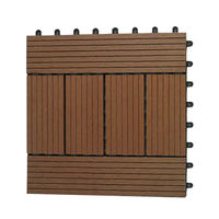 Terrazas Revêtement de terrasse Design moderne Carreaux composites en bois de merbau imbriqués Revêtement de sol de patio extérieur pour terrasses DIY