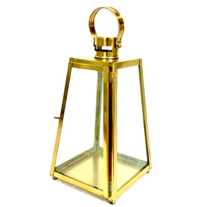 Wholesale High Quality Gold Plated Stainless Steel Metal <b>Candle</b> <b>Holder</b> <b>Lanterns</b> for Home & Outdoor Decorations - Product Image 5