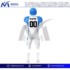 Men American <b>Football</b> Uniform Kit Custom Logo Jersey Pants Set Breathable Quick Dry Short Sleeve Sportswear Sublimation Printing - Product Image 5