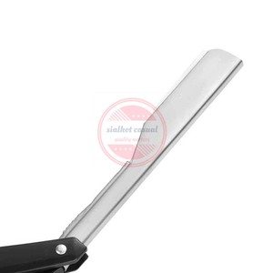 Steel Handle Straight Edge Barber Razors Shaving Folding Razor - Product Image 3