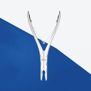 Fórceps curvos Beyer Stille Bone Rongeur de doble resorte de 180 mm de la mejor calidad con fuente Manual de alta potencia de corte - Product Image 4