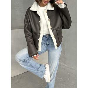 เสื้อโค้ทขนสัตว์เทียมสำหรับผู้หญิง คอลเลคชั่นเสื้อคลุมหนังเทียม ขายส่ง - Product Image 2