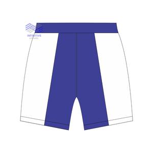 Pantalones Cortos de Lona Unisex Blancos y Azules de la Hermandad Zeta Phi Beta, 100% Algodón, Tejido Medio, Estilo Casual, Servicio OEM - Product Image 2