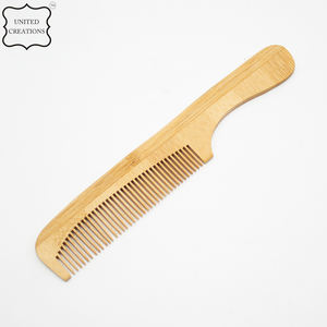 Peine de dientes estrechos de bambú de madera respetuoso con el medio ambiente con logotipo personalizado, superventas al por mayor personalizado de fábrica - Product Image 5