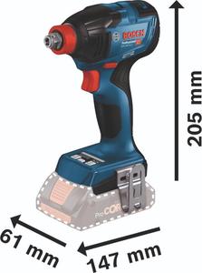 La clé à chocs sans fil GDS 18V-350 offre une efficacité élevée et une simplicité d'utilisation dans les espaces restreints, avec des réglages de couple réglables. - Product Image 2