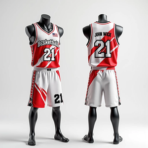 RTS-Conjunto de camisetas de baloncesto para hombre, ropa deportiva de secado rápido, transpirable, de alta calidad, con estampado de verano - Product Image 6