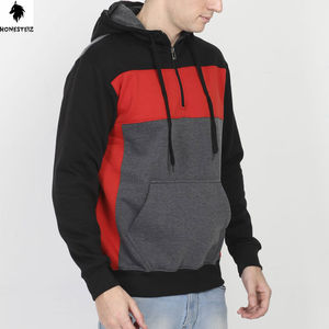 เสื้อมีฮู้ดแบบสวมหัวของผู้ชายผ้าเทอร์รี่ผ้าฝ้าย100% น้ำหนักเบาลายนูนทึบออกแบบได้ตามต้องการสำหรับฤดูหนาว - Product Image 1