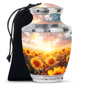 Urna Funeraria Sunflower Twilight para Adultos, Hombres y Mujeres, 10 Pulgadas - Product Image 1