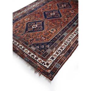 Tapis en laine noué à la main Nuray, motif médaillon rouge-orange, kilim abstrait fait main pour la maison, 9x12 rectangulaire, idéal pour les adolescents, l'entrée et le couloir. - Product Image 2