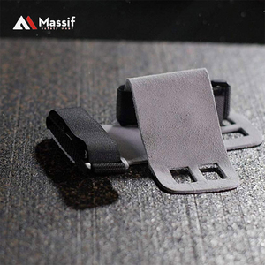 Empuñaduras de mano de gimnasia de cuero de 2 agujeros Protección de Palma Soporte de muñeca para entrenamiento cruzado Kettlebells Pull UPS Empuñaduras de levantamiento de pesas - Product Image 3